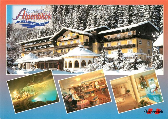 Zell See Sporthotel Alpenblick Gastraum Wellnessbereich