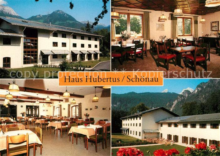 Schoenau Berchtesgaden Haus Hubertus Speisesaal Gaststube