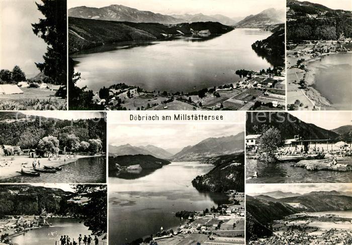 Doebriach Millstaettersee Panorama Teilansichten