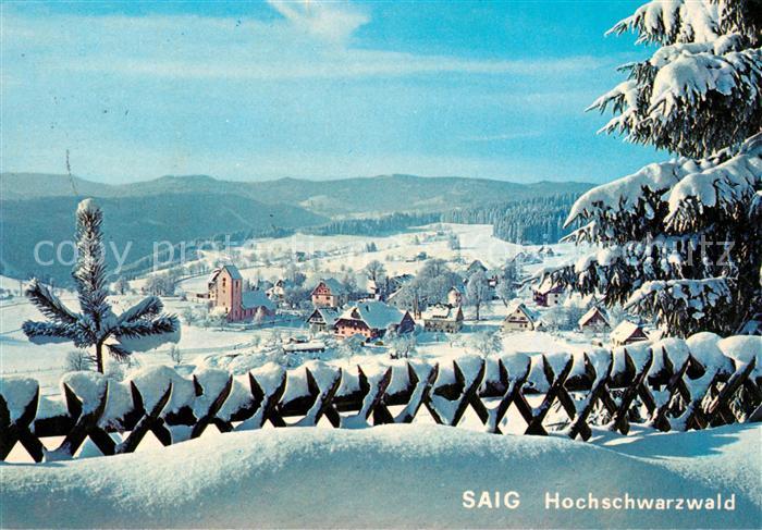 Saig Schwarzwald Winterpanorama
