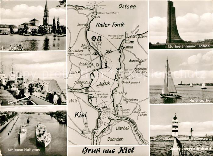 Kiel Rathaus Tirpitzhafen Schleuse Holtenau Marine Ehrenmal Laboe Hafenpartie Le