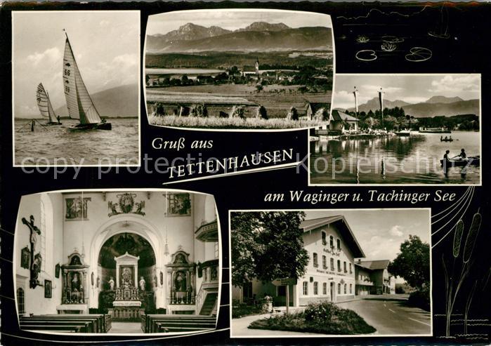 Tettenhausen Waginger und Tachinger See Kirche Inneres Gasthaus