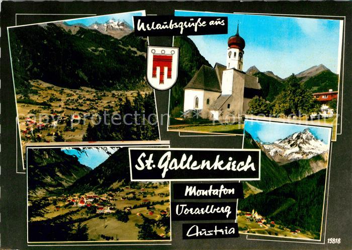 St Gallenkirch Vorarlberg Panorama Kirche