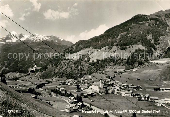 Neustift Stubaital Tirol Hochstubai Lift Panorama