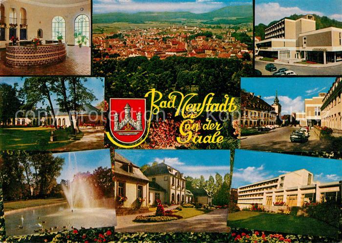 Bad Neustadt Trinkbrunnen Panorama Kurhotel Park Fontaene