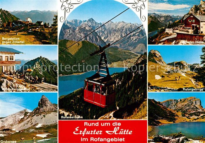 Eben Achensee Bergstation Rofan Berggasthof Grubersee Rofanseilbahn Erfurter Hue