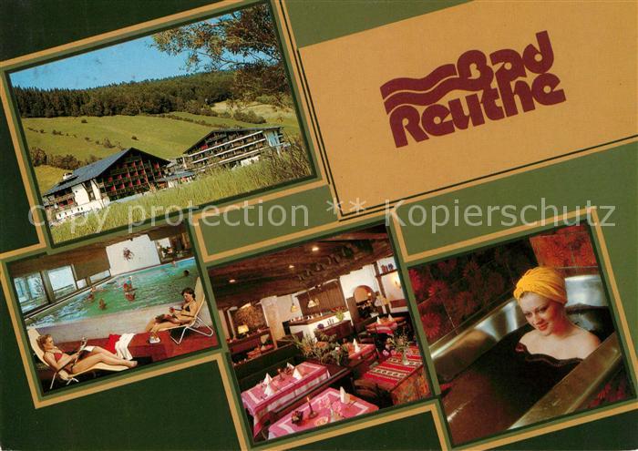 Reuthe Vorarlberg Kurhotel Moorheilbad Restaurant Hallenbad