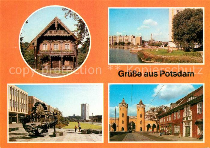 Potsdam Russ Kolonie Alexandrowka Neubauten Metallplastik Friedrich Ebert Str mi