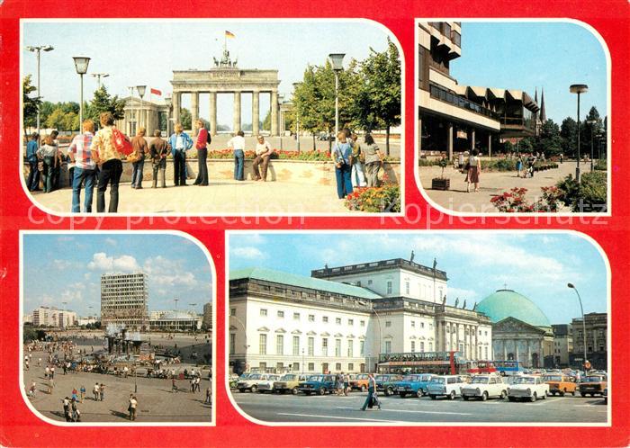 BERLIN  DE Brandenburger Tor Palast Hotel Alexanderplatz Deutsche Staatsoper