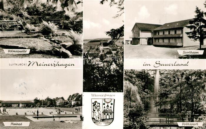 Meinerzhagen Volmequelle Freibad Sportheim Volkspark Wappen