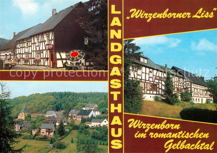 Wirzenborn Landgasthaus Wirzenborner Liss Gelbachtal Fachwerkhaeuser