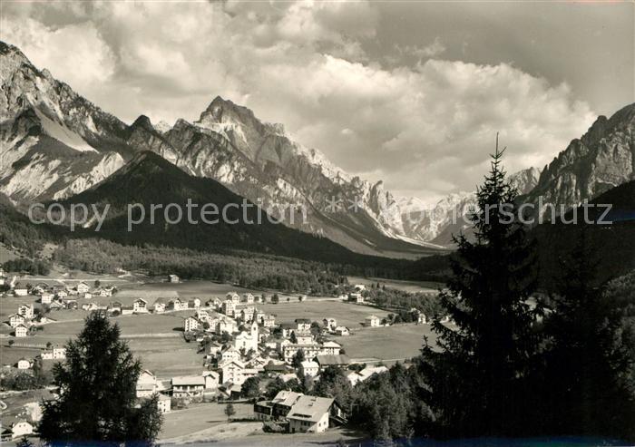 San Vigilio di Marebbe Panorama Monte Sella Monte Pares Dolomiten