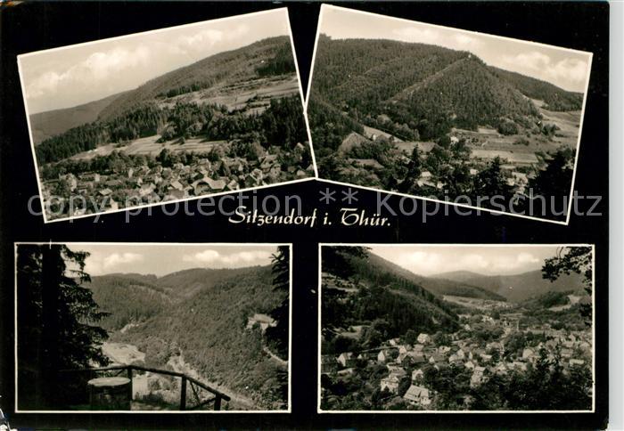 Sitzendorf Thueringen Landschaftspanorama