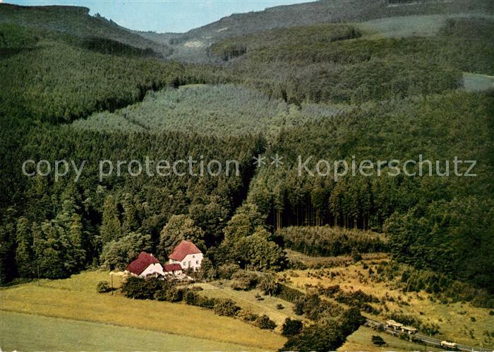 Oesterholz-Haustenbeck Altes Forsthaus Kreuzkrug Fliegeraufnahme