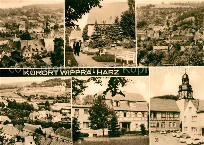 Wippra Teilansichten Kuranlage am Anger Gaststaette Haus Mansfeld Ratskeller