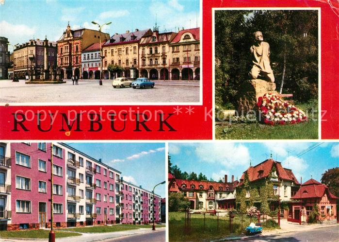 Rumburg Rumburk Namesti Pamatnik Rumburske vzpoury Nove sidliste Nemocnice v Pod