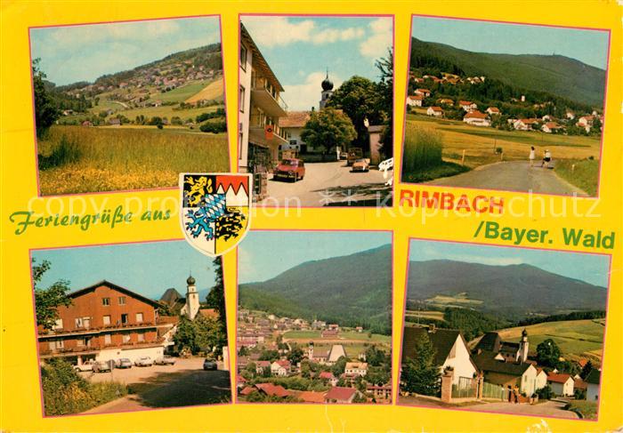 Rimbach Bayrischer Wald Panorama Erholungsort Gaststaette Hotel Ortsmotiv mit Ki