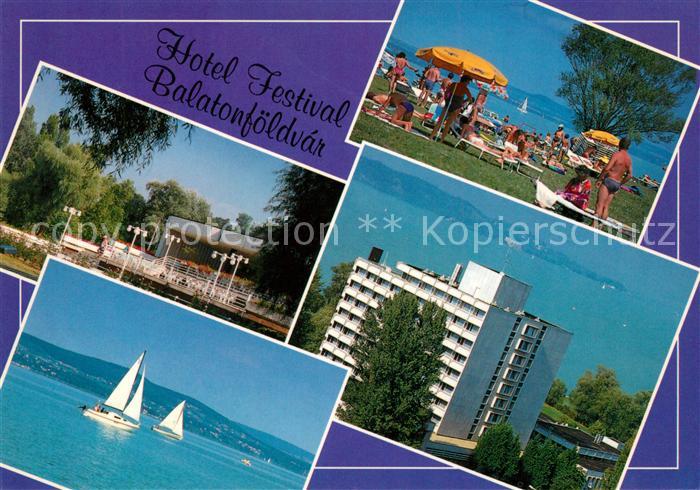 Balatonfoeldvar Hotel Festival Badestrand Plattensee Segeln