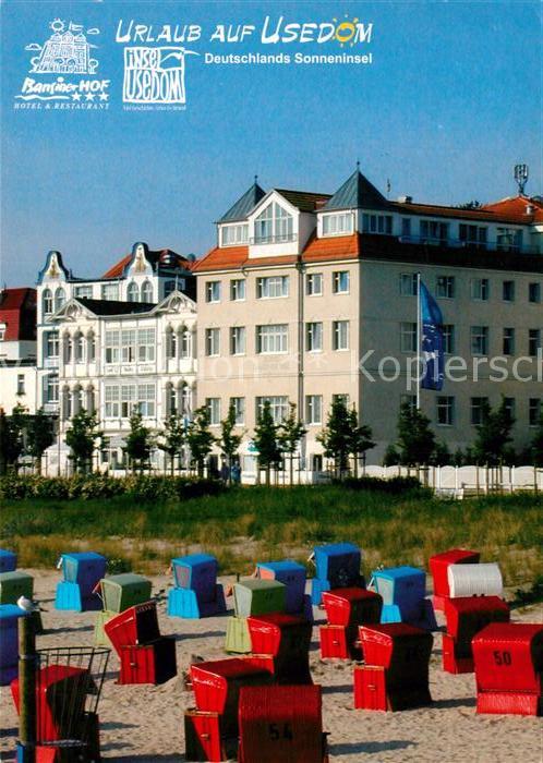 Bansin Ostseebad Hotel Restaurant Bansiner Hof Strandkoerbe