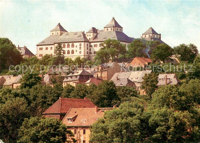 Augustusburg Stadtbild mit Schloss