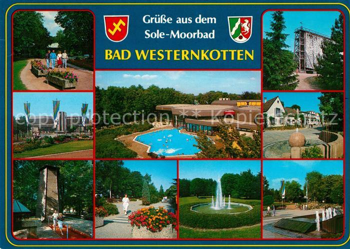 Bad Westernkotten Sole Moorbad Kurpark Springbrunnen Saline