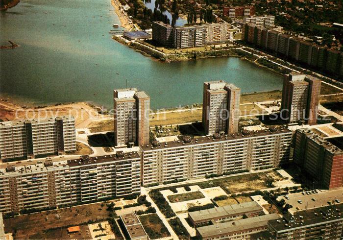 Magdeburg Nord Hochhaeuser Plattenbauten Neustaedter See Fliegeraufnahme