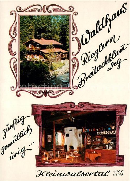 Riezlern Kleinwalsertal Vorarlberg Gaststaette Waldhaus Breitachklammweg