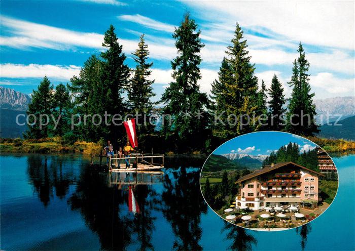 St Johann Pongau Dorfhotel Tannenhof Floss See Natur Alpen