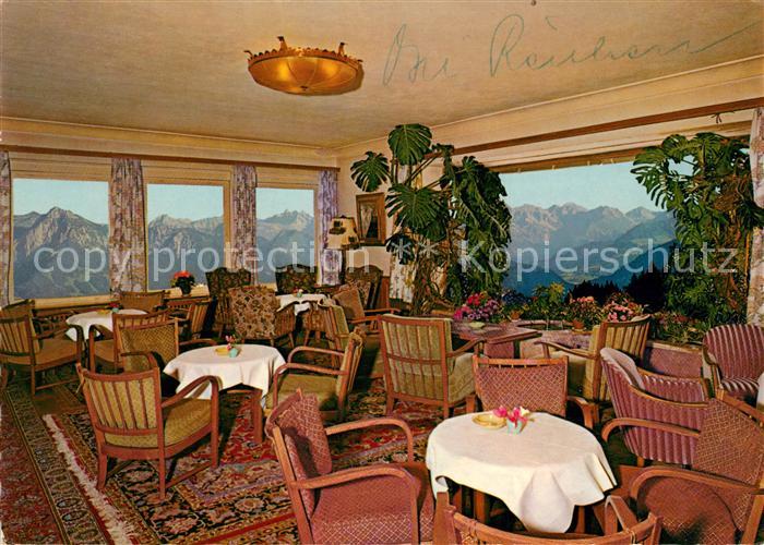 Sonthofen Oberallgaeu Allgaeuer Berghof Restaurant Alpe Eck Alpenblick
