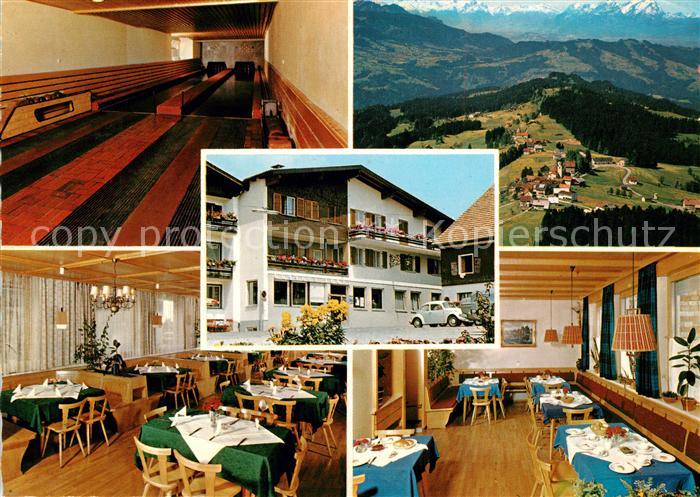 Sulzberg Vorarlberg Gasthof Pension Engel Kegelbahn Alpenpanorama Fliegeraufnahm