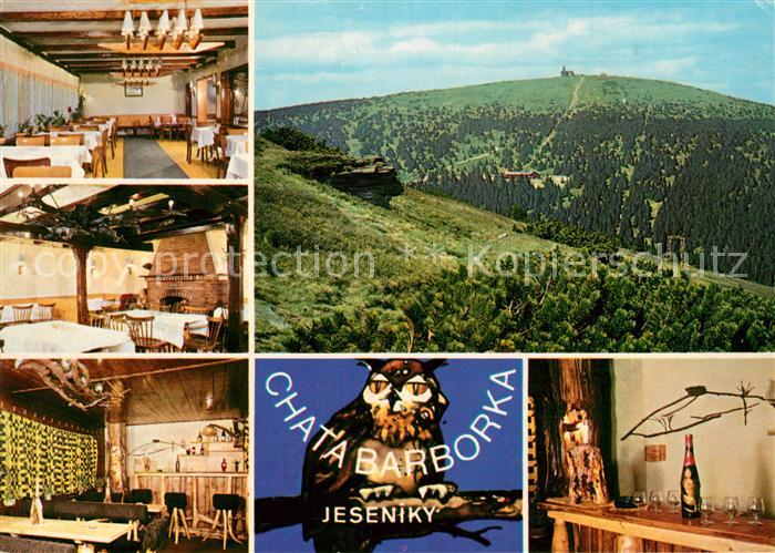 Lucany Nisou Wiesenthal Neisse Jeseniky Chata Barborka Berghaus Landschaftspanor