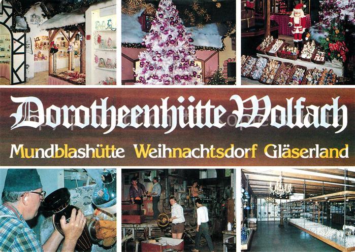 Wolfach Mundblashuette Weihnachtsdorf Glaeserland