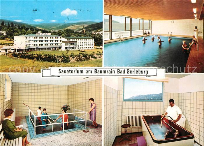 Bad Berleburg Sanatorium am Baumrain Bewegungsbad Wassertreten Moorbad