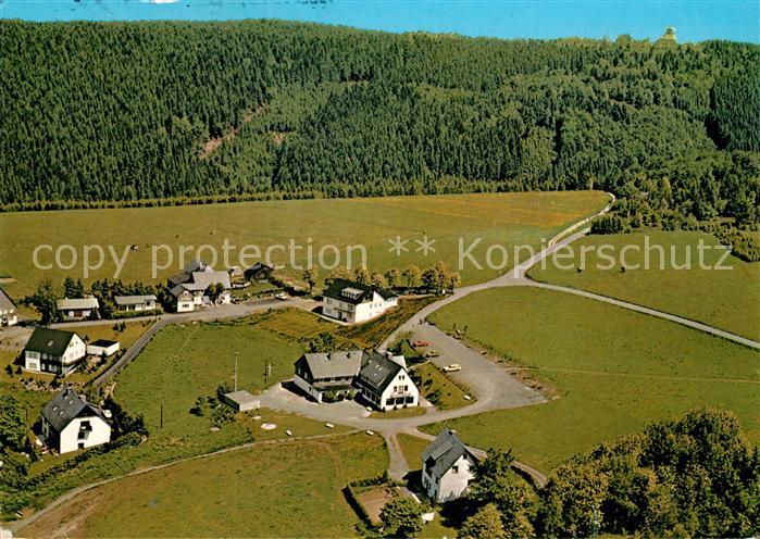 Lenneplaetze Gasthof Pension Cafe Wiesemann Fliegeraufnahme