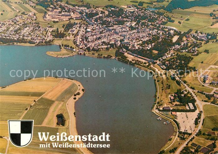 Weissenstadt Fliegeraufnahme mit Weissenstaedtersee