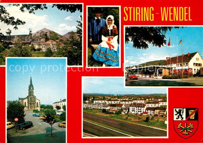 Stiring-Wendel Teilansichten Kirche Trachten