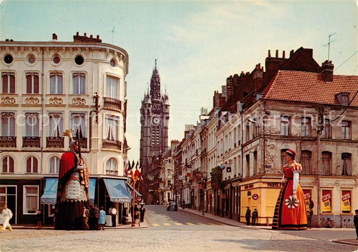 Douai 59 Monsieur et Madame Gayant Rue de la Mairie