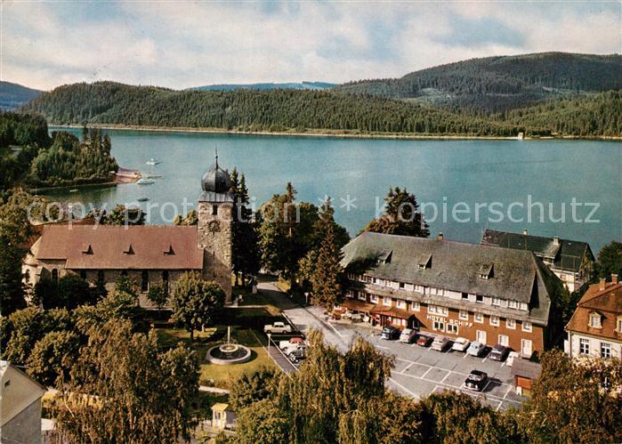 Schluchsee Hotel Schiff Fliegeraufnahme