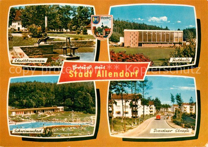 Allendorf Hohenfels Stadtbrunnen Festhalle Schwimmbad Dresdner Strasse