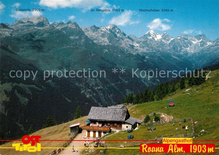 Doelsach Gasthof Raneralm Schleinitz Gr Rotspitze Hochschober