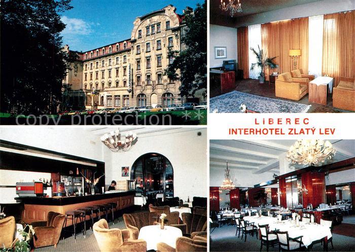 Liberec Interhotel Zlaty Lev Bar Gastraum