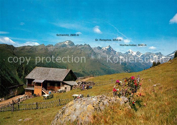 Doelsach Gasthof Raneralm mit Schleinitz Gr Rotspitze Hochschober