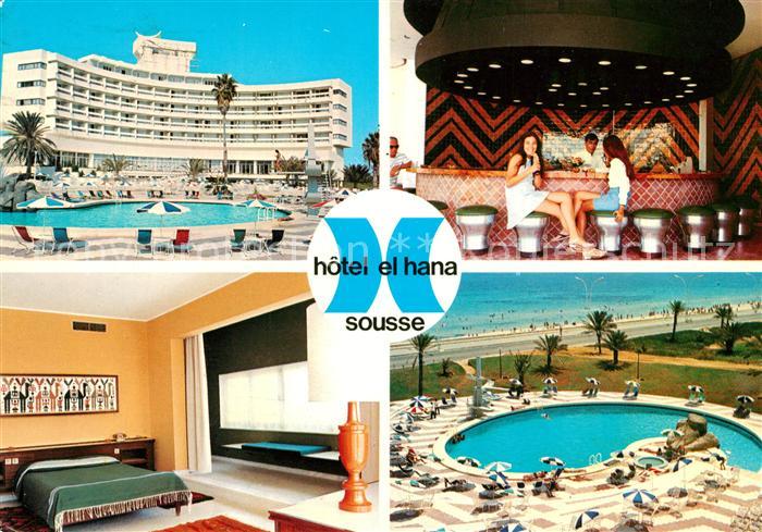 SOUssE  Tunesie Hotel El Hana Bar Gaestezimmer Swimmingpool