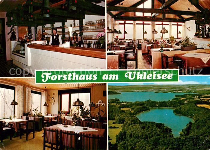 Sielbeck Holsteinische Schweiz Forsthaus am Ukleisee Bar Gastraeume Fliegeraufna