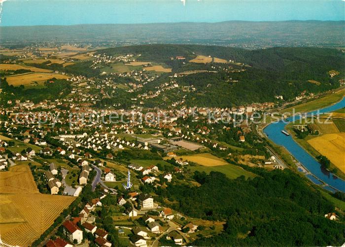 Vlotho Winterberg mit Wesergymnasium Amtshausberg Ebenoede Fliegeraufnahme