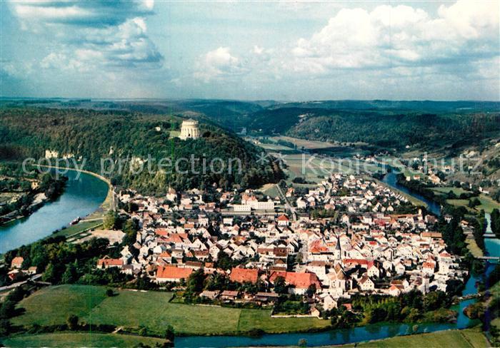Kelheim Fliegeraufnahme mit Donau