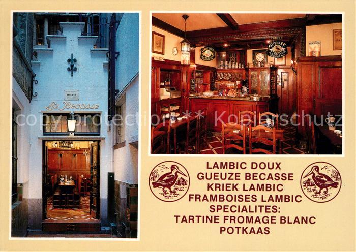 Bruxelles Bruessel Restaurant La Becasse Gaststube