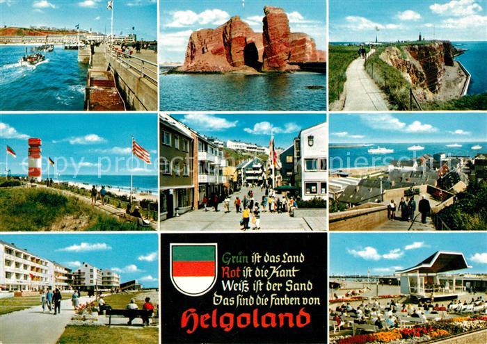 Helgoland Anleger Lange Anna Uferweg Leuchtturm Strassenpartien Kurkonzert