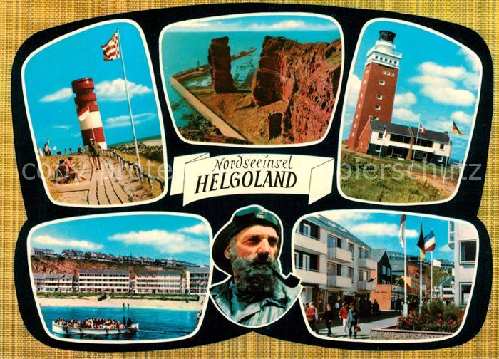 Helgoland Leuchttuerme Lange Anna Faehre Strassenpartie