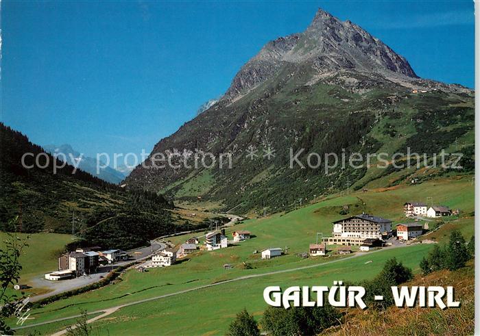 Galtuer Tirol OT Wirl mit Silvretta und Ballunspitze